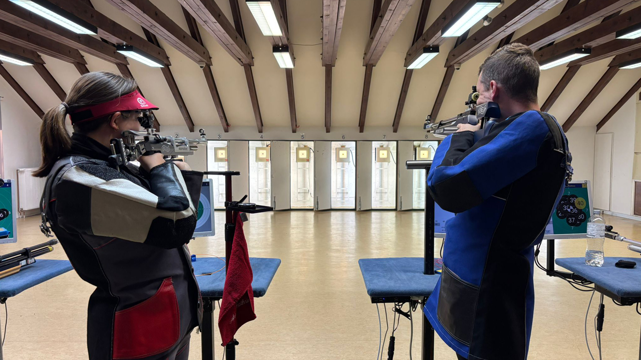 Im Stechen um den Sieg: Ann-Kathrin Singpiel und René Hanno