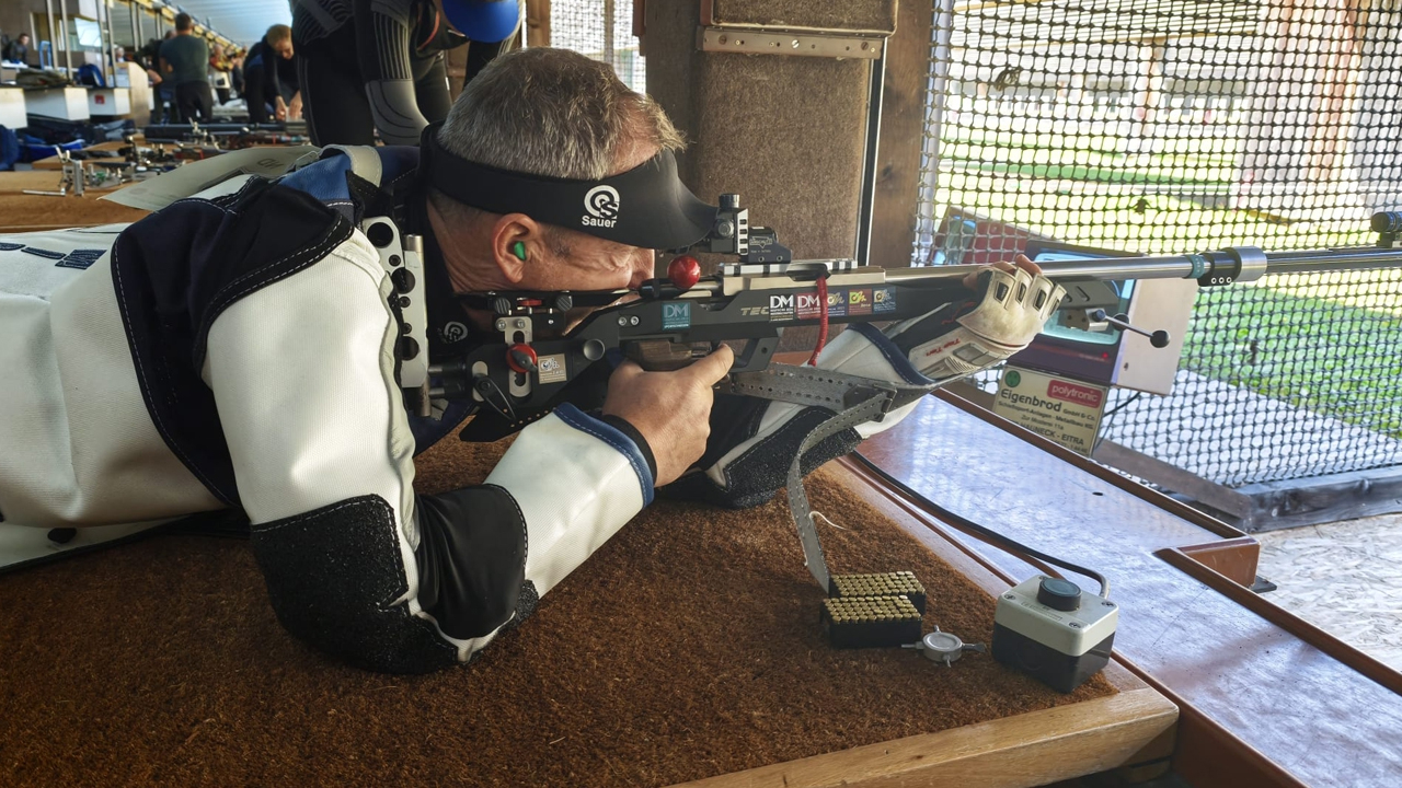 Mirco Viebrantz erreichte in KK Liegend mit 616,5 Ringen den 5. Platz